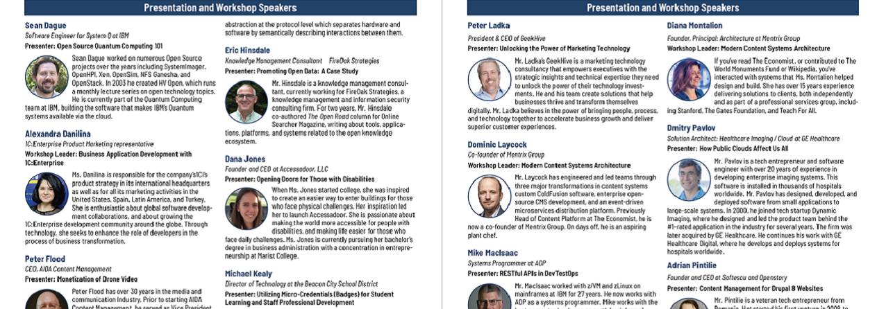 Tech Festival speakers HVTechFest speakers